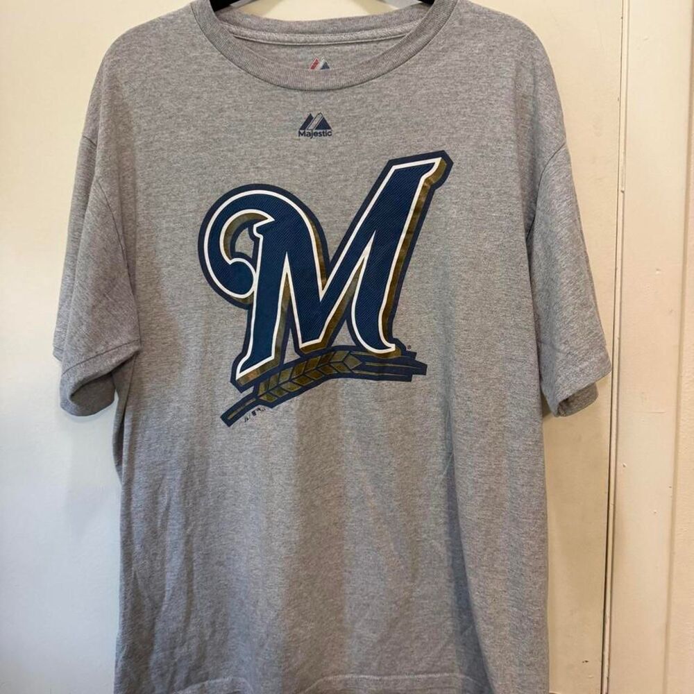 Majestic-athletic Men's Grey T-shirt